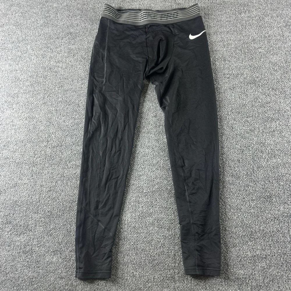 Nike Pro Compression Leggings Mens L Black Dri-FIT Athletic Running Base Layer